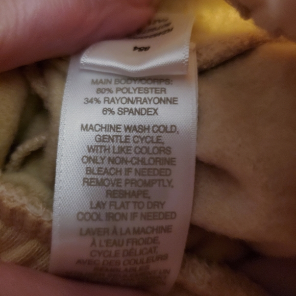 Zella L Cropped sweatpant Joggers mustard L NWT - Picture 6 of 6